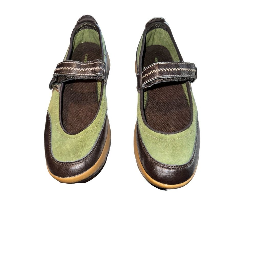 Lands' End Green and Brown Women's Sandals